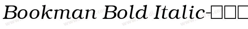 Bookman Bold Italic字体转换